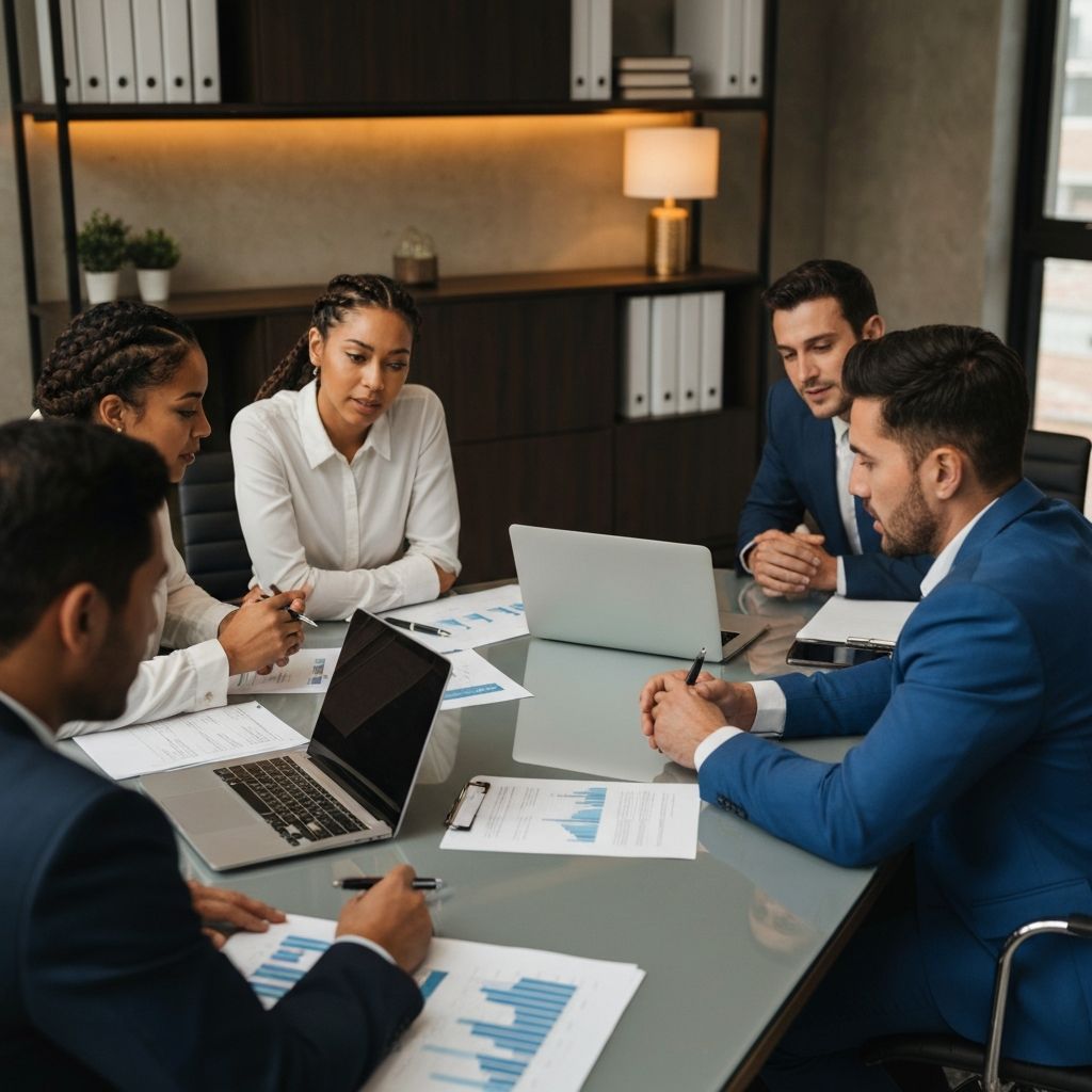 Business professionals meeting